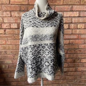 Anthropologie Moth Cowl Neck Grey Wool Sweater